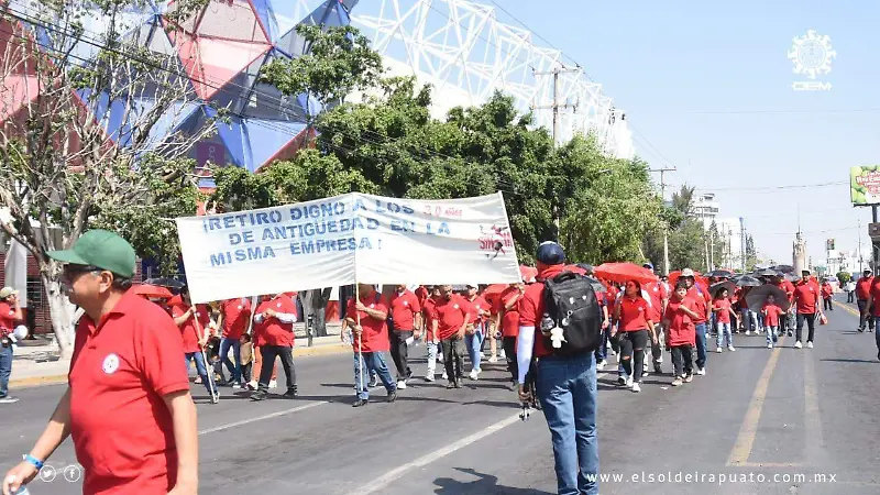 Exige Sinttia jornada laboral de 40 horas durante marcha del Día del Trabajo 